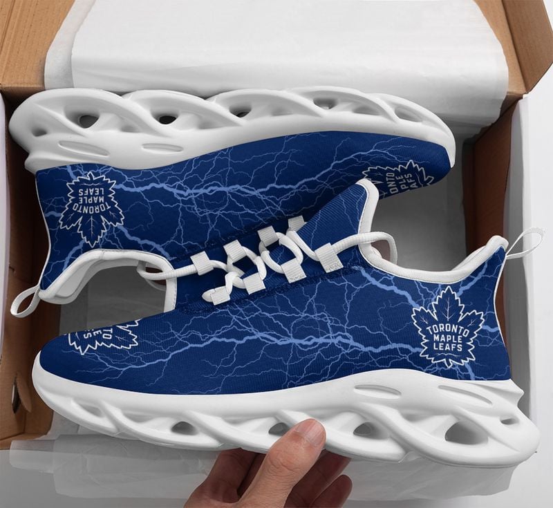 Toronto Maple Leafs Lightning Pattern Max Soul Shoes NEW020567