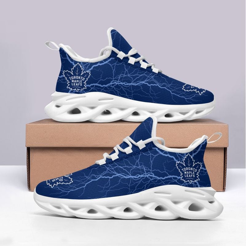 Toronto Maple Leafs Lightning Pattern Max Soul Shoes NEW020567