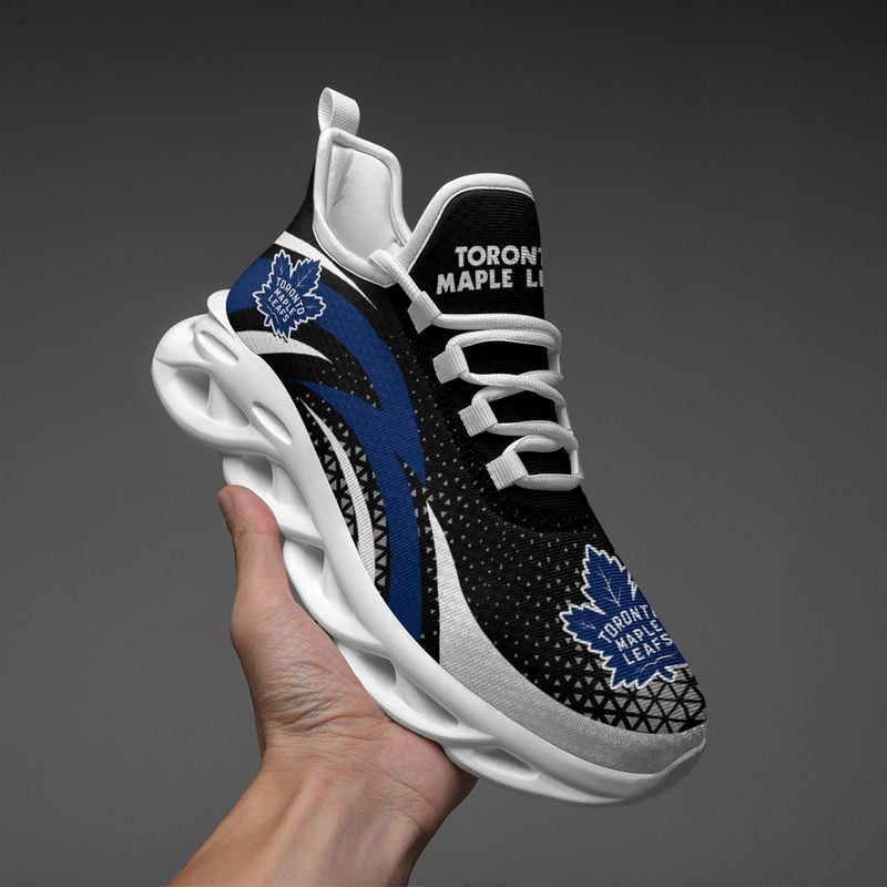 Toronto Maple Leafs Triangle Abstract Pattern Max Soul Shoes NEW054567