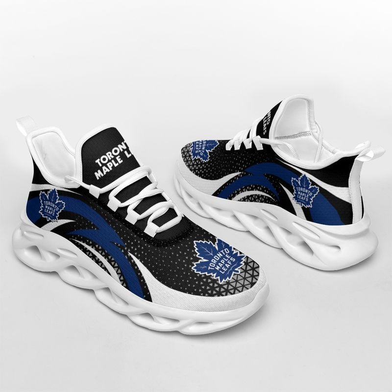 Toronto Maple Leafs Triangle Abstract Pattern Max Soul Shoes NEW054567