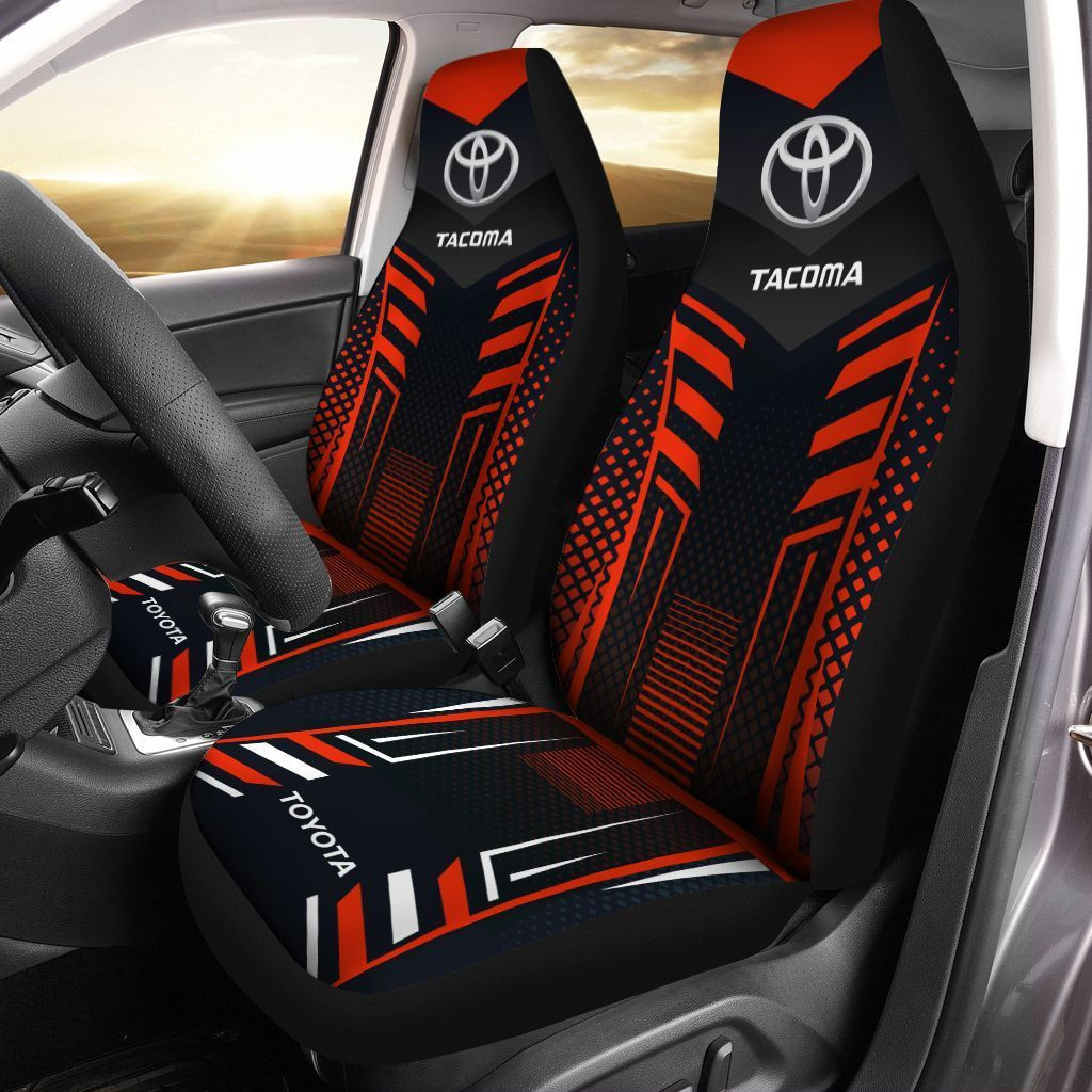 Toyota TACOMA  Car Seat Cover (Set of 2) Ver 9 (Red)