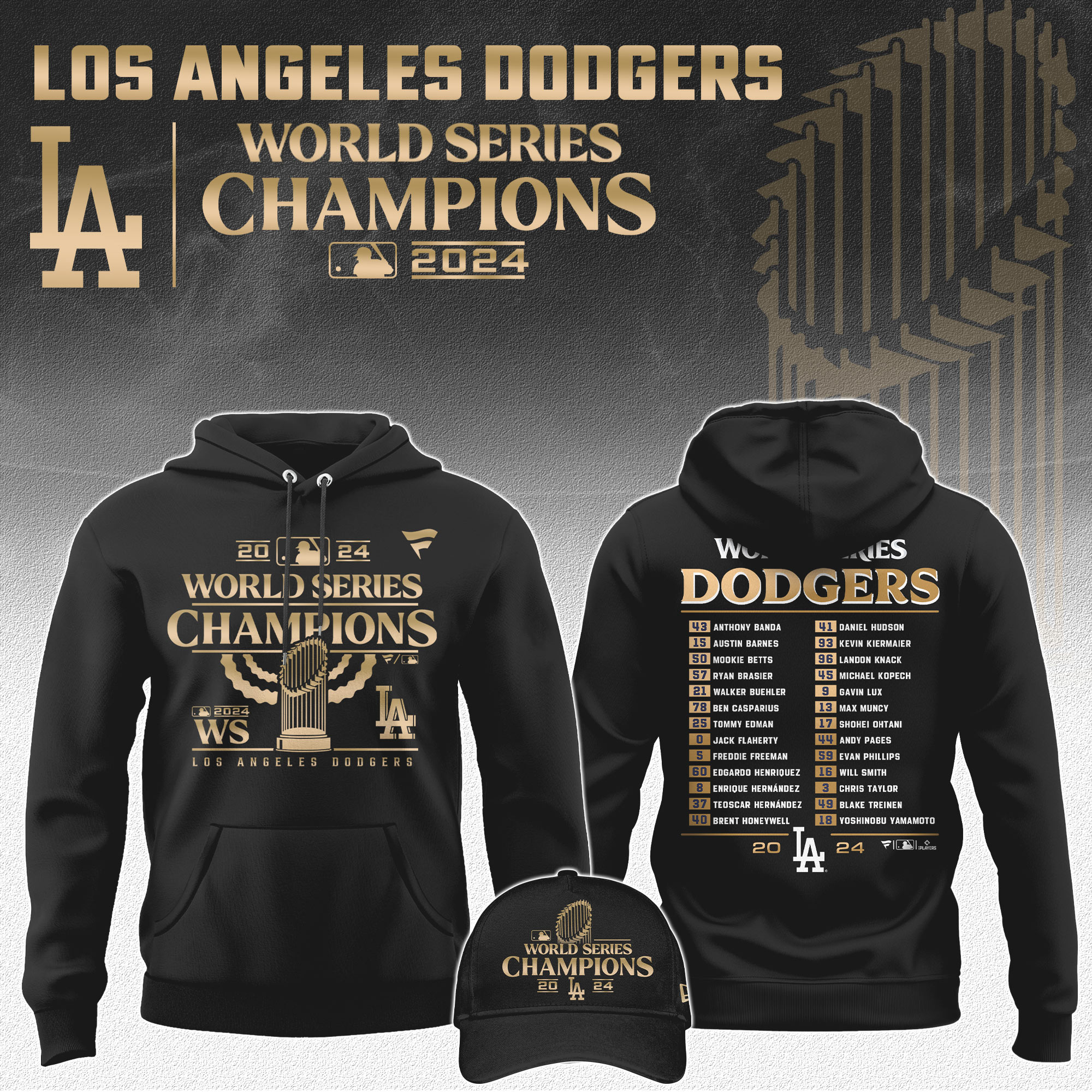 Unisex LAD World Series Champions Hoodie 2