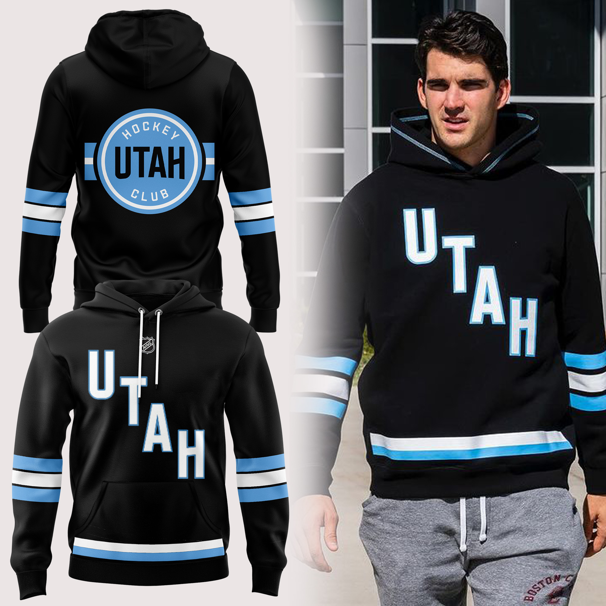 Utah Hockey Club Hoodie (Black)