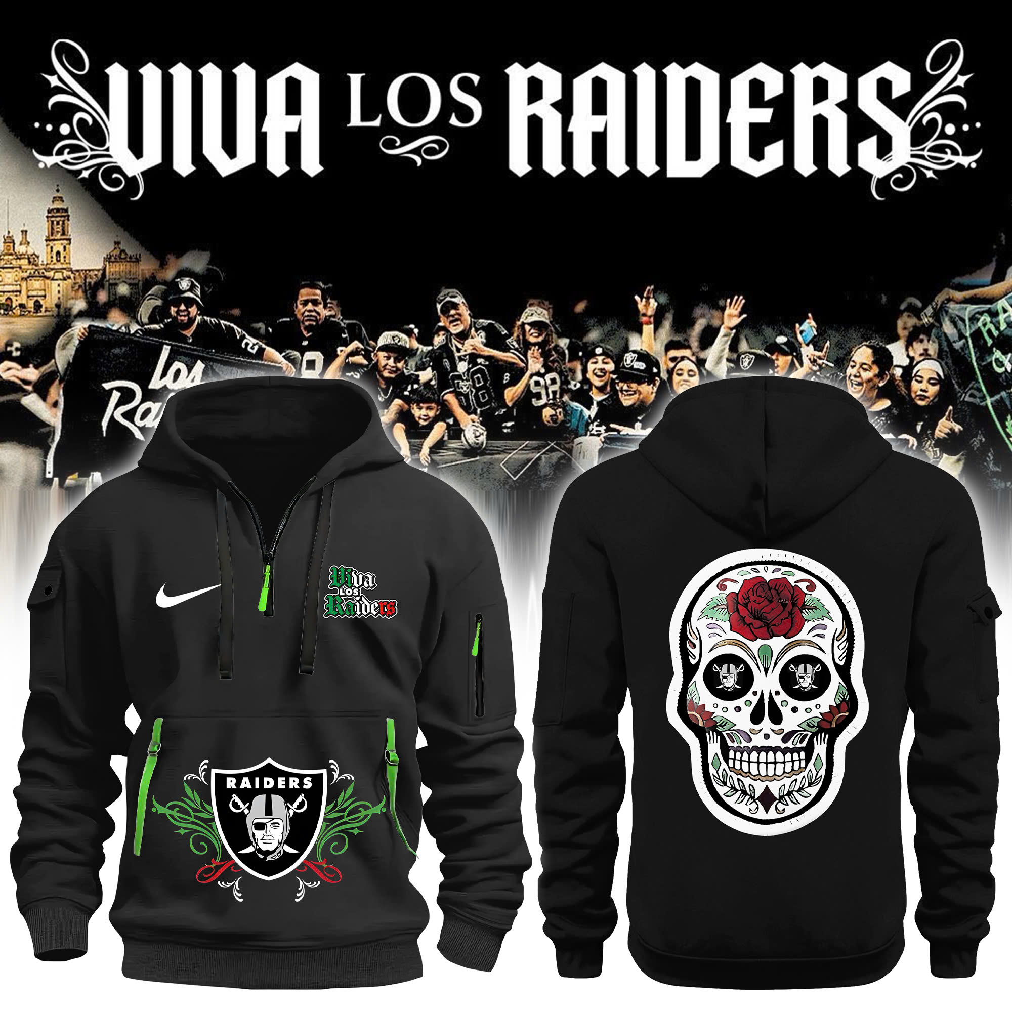 Viva Los Raiders Fleece New Hoodie
