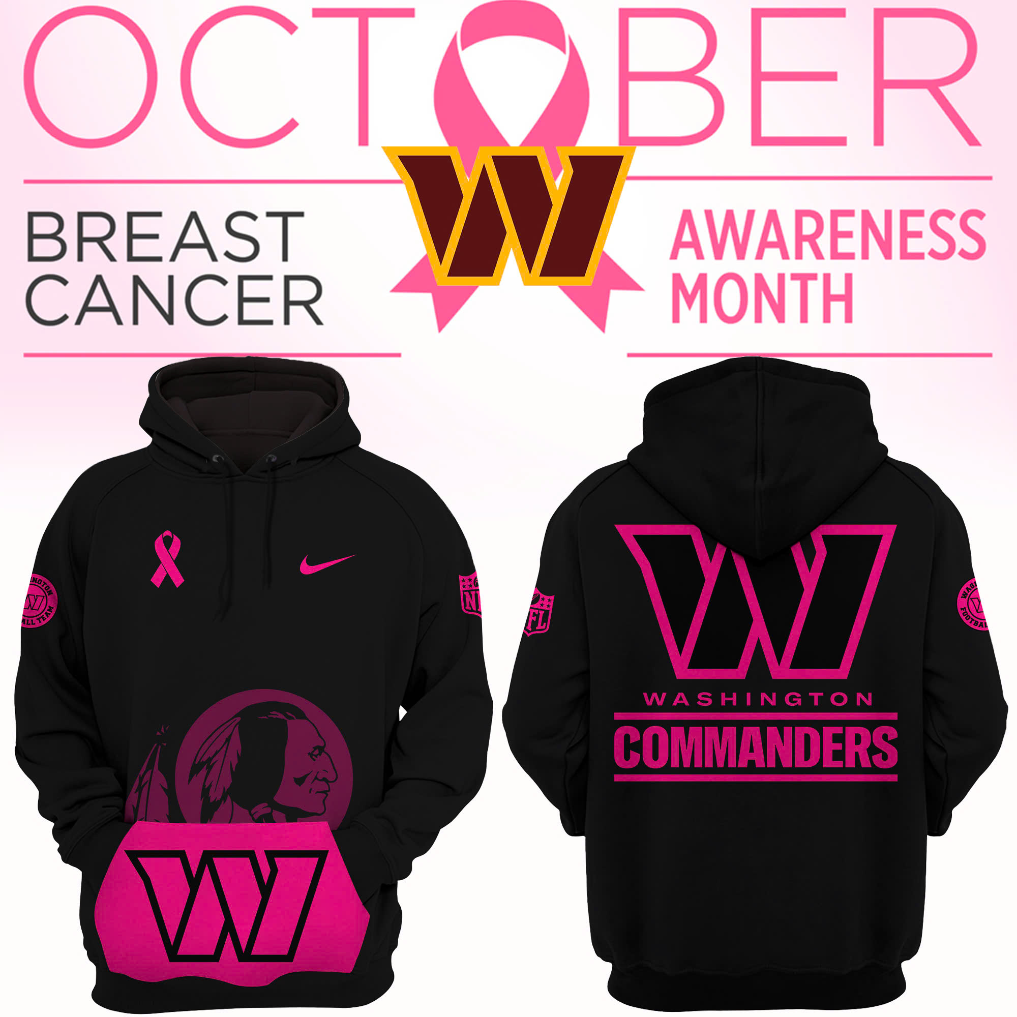 Washington Commanders Crucial Catch Club Pullover Hoodie