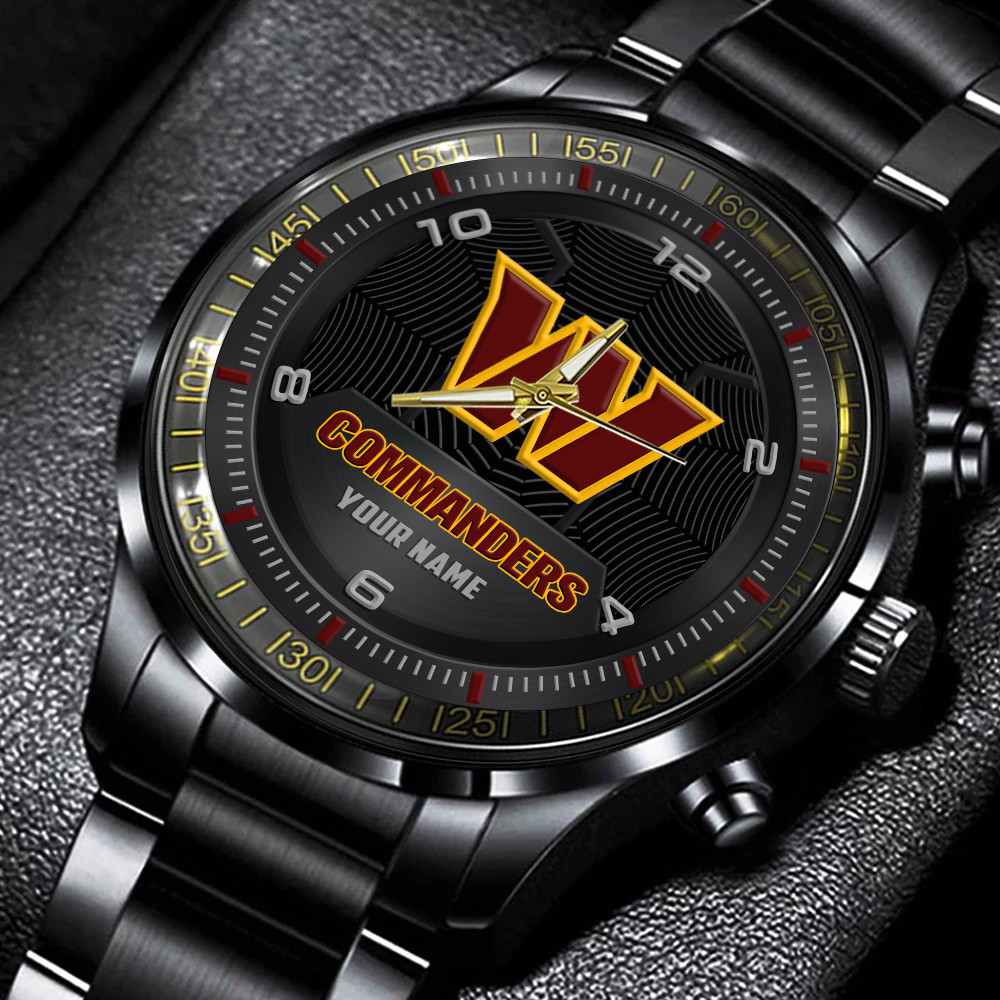 Washington Commanders Stainless Steel Watch