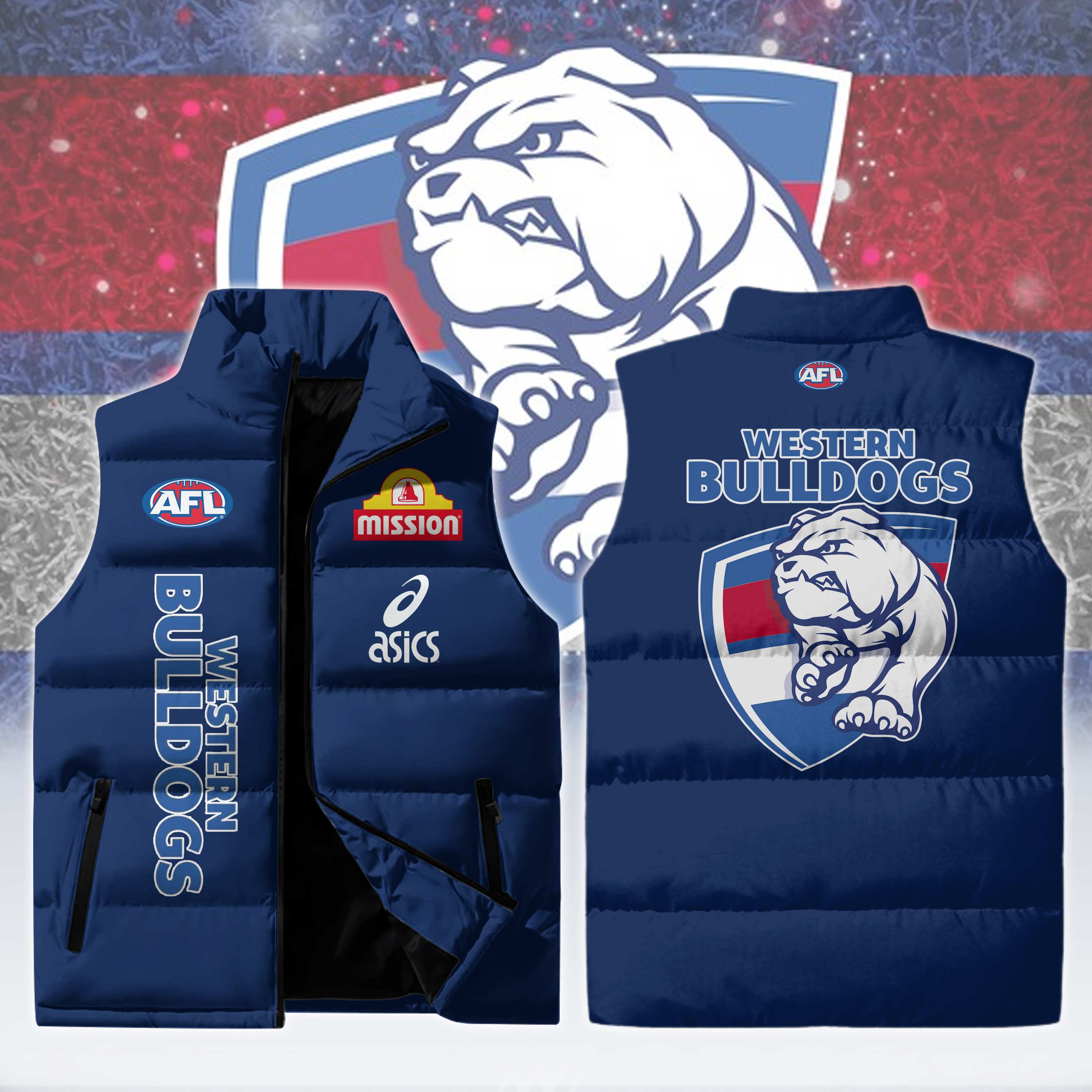 Western Bulldogs 3D Cotton Vest Design Limited