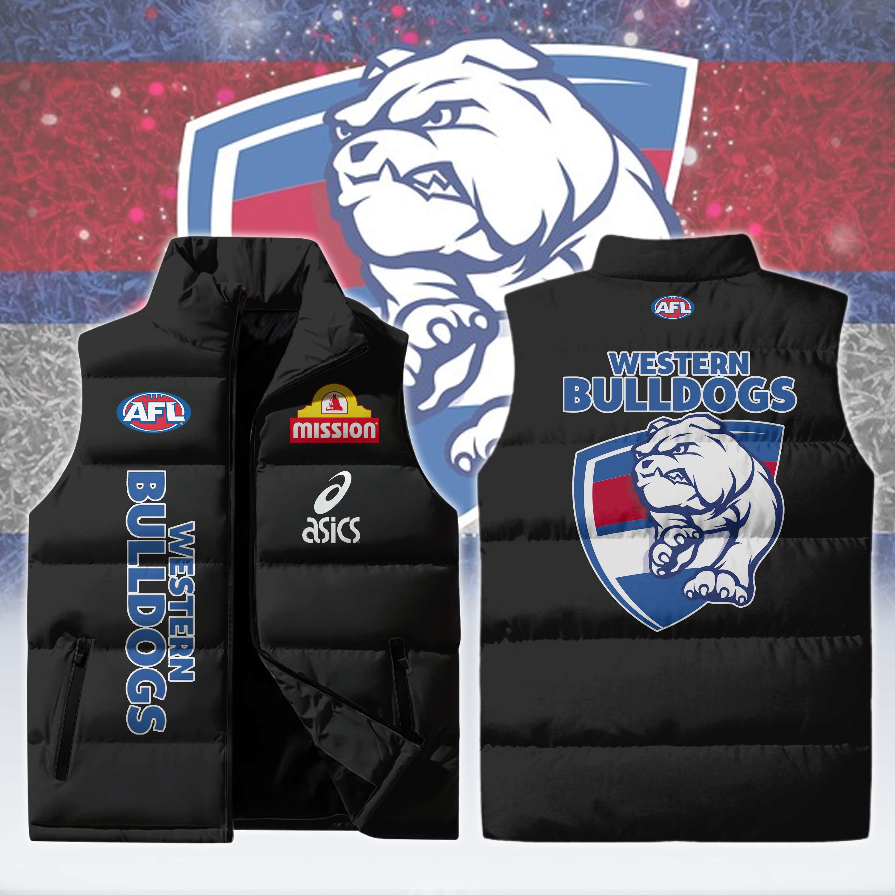 Western Bulldogs 3D Cotton Vest Design  Limited