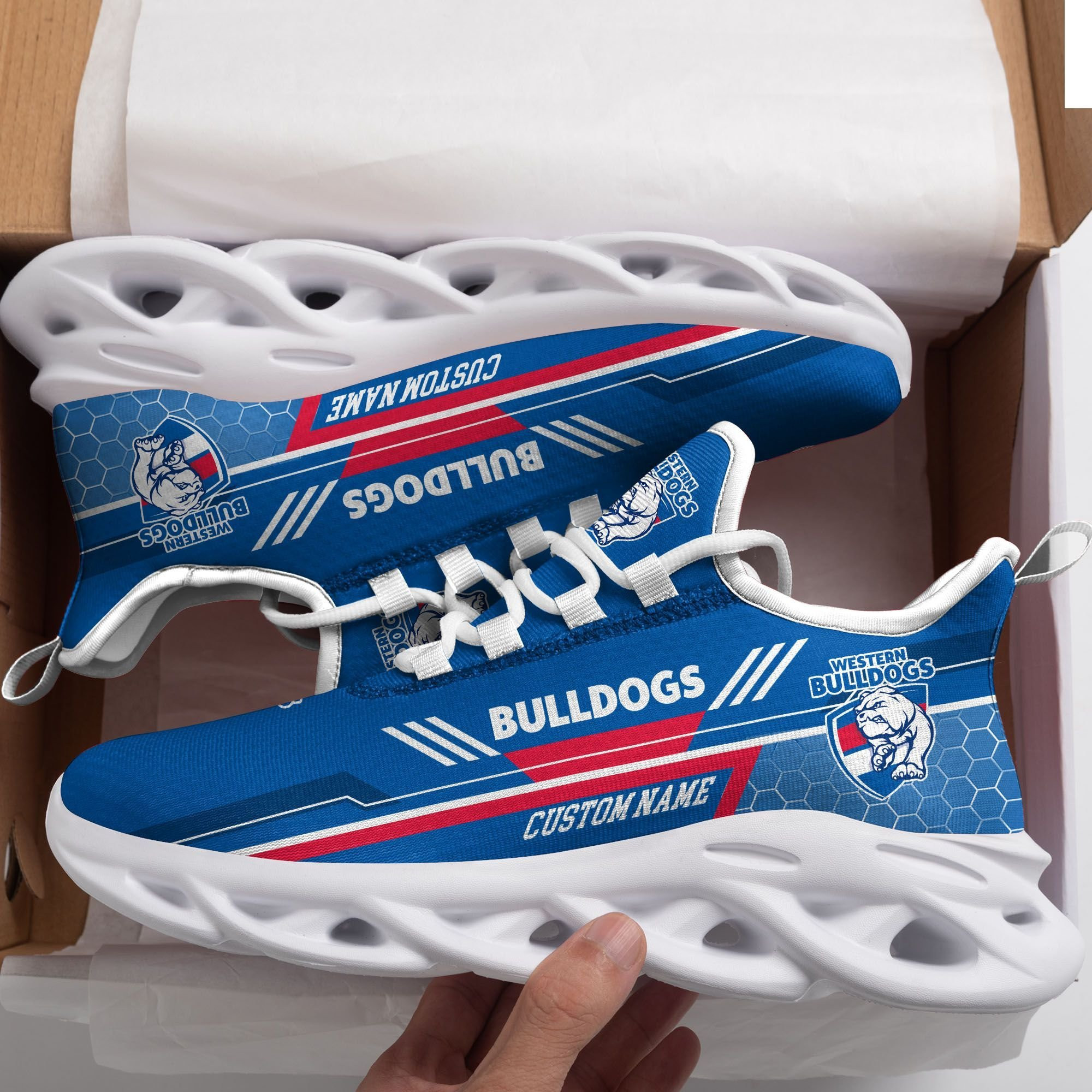 Western Bulldogs Custom Personalized Max Soul Sneakers Shoes