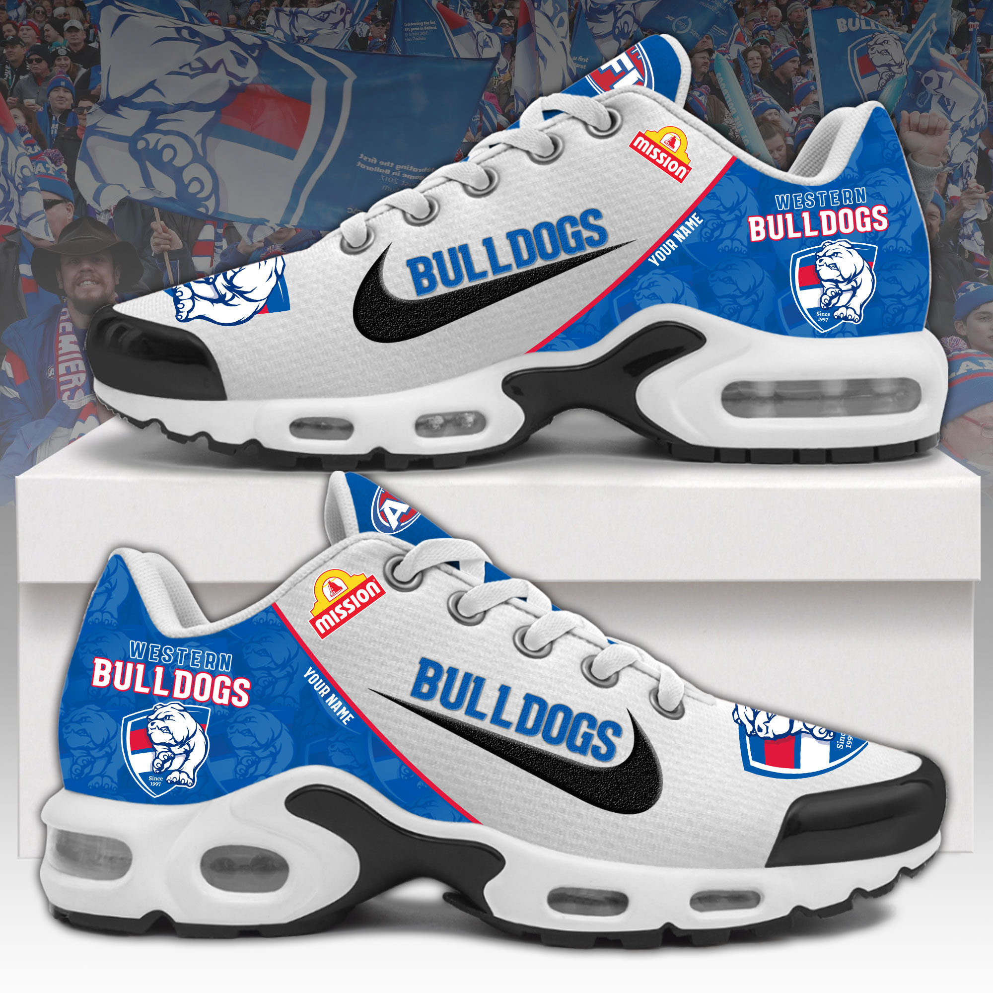 Western Bulldogs Personalized Shoes