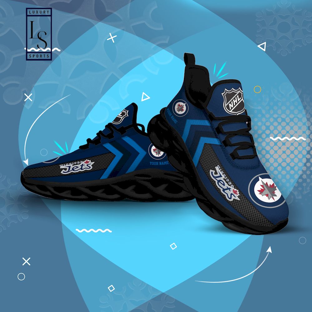 Winnipeg Jets NHL Personalized Max Soul Shoes
