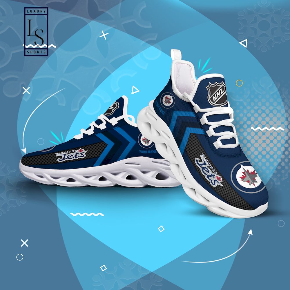 Winnipeg Jets NHL Personalized Max Soul Shoes