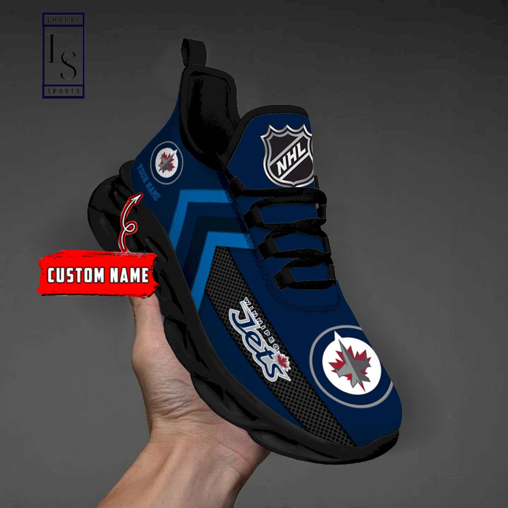 Winnipeg Jets NHL Personalized Max Soul Shoes